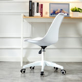 ZUN Modern Home Office Desk Chairs, Adjustable 360 &deg;Swivel Chair Engineering Plastic Armless Swivel W1512P294258