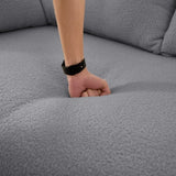 Human Dog Bed, Lazy Sofa Couch, 78.7" Multi-Functional Foldable Sofa Bed, 3-in-1 Teddy Fabric W1885P277277