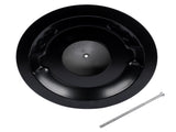 14" x 3" Half Finned Aluminum Air Cleaner With Recessed Base and Paper Element Black 88624488