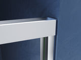 50-54 in. W x 72 in. H Chrome Finish,Sliding Shower Glass Door Adjustable Semi Frameless Shower W2269P324986
