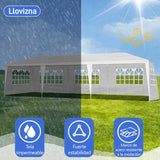 3*9m 5-Sided Iron PE Cloth Spiral Pipe Pergola 75690259