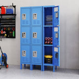 66"H Metal Lockers for Employees with 3 Door Storage Locker for Employees Gym School Home Office T2398P342713