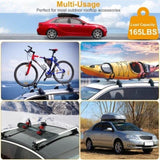 ZUN 2pcs universal roof rack crossbars, suitable for trackless cars, bicycles, kayaks, skis, canoes, 10520153