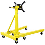 ZUN Folding Engine Stand 2000 LBS Capacity Motor Hoist 360 Degree Adjustable Mounting Head Dolly Mover 77733033