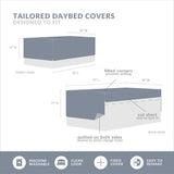 6 Piece Reversible Daybed Cover Set Dark Gray Daybed B03597522