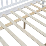 Full Size Daybed Wood Bed with Two Drawers , White WF301868AAK