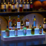 ZUN LED Lighted Liquor Bottle Display Shelf, 37 Inch Bar Display Shelf, DIY Illuminated Bottle Shelf W2178P163143