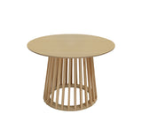 Round Coffee Table, Grille Molding, Suitable for Bedroom, Living Room, Balcony W688P202822