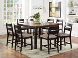 Dining Chairs Padded Fabric Seat Set of 2pc Side Chair Ladder Back Kitchen Dining Room Espresso B011P291549