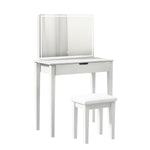 ZUN Vanity Desk Set With Mirror For Makeup, Makeup Table With 1 Drawer Storage Cosmetics, Vanity W760P206124