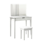 ZUN Vanity Desk Set With Mirror For Makeup, Makeup Table With 1 Drawer Storage Cosmetics, Vanity W760P206124