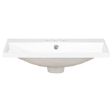 ZUN 24" Single Bathroom Basin Sink, Vanity Top Only, 3-Faucet Holes, Resin WF305070AAK