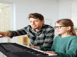 GEP-203 61 Key Keyboard with Piano Stand, Piano Bench, Built In Speakers, 48807478