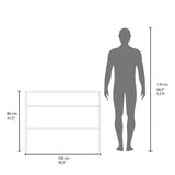 Vail Console table in Melamine with Open Storage, White B128P237148