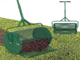 24" Lawn Topdressing Spreader with 0.75"0.5" Mesh, Compost Spreader for Soil Sand Fertilizer Green 06934196