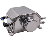 Universal 1L Aluminum Car Engine Oil Catch Can Reservoir Tank 1000ml Silver New 52147998