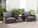Set of 2 Outdoor Patios Seat & Backrest All-In-One, Fade Resistant Chair Replacement 65088294