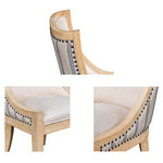 ZUN Upholstered Dining Chair with Nailhead Trim B035P256569