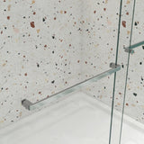 Bypass shower door, sliding door, with 5/16" tempered glass and Brushed Nickel finish 6074 W2122P166988