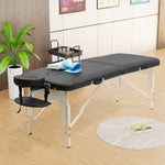 ZUN Massage Table Portable with Neck Stretcher and Sheets, 84 inch Bed Adjustable Lash Bed 52293987