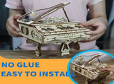 MUSIC PARK 3d Wooden Puzzle Piano Music Box Can be played Handmade Assembly Model kit DIY Crafts 08542761