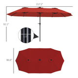 Half Umbrella Outdoor Patio 94433416
