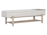 TREXM Farmhouse Upholstered Storage Bench with Hidden Compartment, Modern Entryway Bench for Living N715P308014N