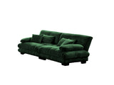 Cloud Couch 2 Seater Sofa for Living Room, Chenille 2 - Seat sofa with 2 Lumbar pillows and 2 throw 04084939