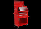 High Capacity Rolling Tool Chest with Wheels and Drawers, 8-Drawer Tool Storage Cabinet--RED W110243144