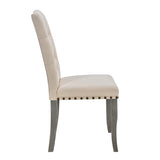 6-Piece Farmhouse Table Set, Rectangular Trestle Table and 4 Upholstered Chairs & Bench for 82603456