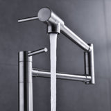 Pot Filler Faucet Brushed Nickel Finish with Extension Shank 19659459