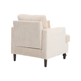 COOLMORE Wood Frame Armchair, Modern Accent Chair Lounge Chair for Living Room,Tufted Club Chair, W395P151902