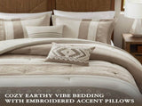 5-Piece King Comforter 5pcs Set,Taupe B035P408735