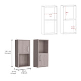 ZUN Oba 2-Pc Wall-Mounted Bathroom Medicine Cabinet with Open and Closed Storage B070P188847