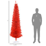 Red Pencil Christmas Tree ,with 499 Realistic Branch Tips and Plastic Stand 12939552