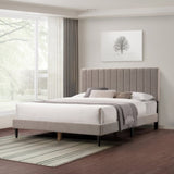 Normsman Dove Tufted Upholstered Platform Bed - Tungsten Gray - Queen W2193134334