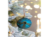 Set of 4 Glass Christmas Ball Ornaments with Glitter and Painting Design by Riccardo Tree Decor 39170260