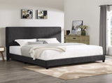 King Size Charcoal Grey Upholstered Platform Bed B108P160249