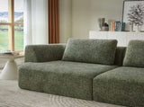 Oversized 3 Seater Compressed Sofa with Chenille Fabric, No Assembly, Space-Saving for Living Room, W2339P352930