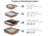 4 Piece Luggage Set Suitcase Set, ABS Hard Shell Lightweight Expandable Travel Luggage with 4 57515358