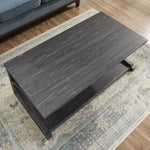 ZUN Unique coffee table, solid 48 inch modern coffee table modern center table with storage, solid W1781P178572