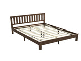 Queen Size Wood Platform Bed with Headboard & Footboard 57100833