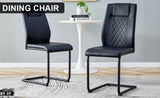 ZUN Artificial leather cushioned seats, dinings. Dining Room - Living Room Chair. Soft padded W1151112856