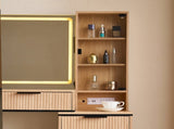 Vanity Desk with Mirror and Lights, Makeup Vanity Desk with Power Outlet, Makeup Desk with 5 55215204