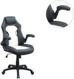 ZUN Office Chair Upholstered 1pc Comfort Chair Relax Gaming Office Chair Work Black And White Color HS00F1690-ID-AHD