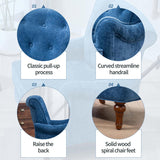 Accent Chair With Comfy Chenille Club Fabric,Comfy Upholstered Living Room Arm Chair,Springs 90350839