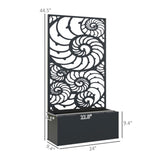 Garden Bed Galvanized PlanterGarden Bed with Privacy Pan 18126722