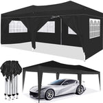 ZUN 10'x20' EZ Pop Up Canopy Outdoor Portable Party Folding Tent with 6 Removable Sidewalls Carry Bag 17934449