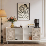 Living Room Furniture Mid Century Modern Tv Stand Kitchen Storage White Curio Buffet Cabinet W2263P207529