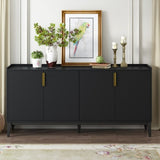 U_Style Storage Cabinet Sideboard Wooden Cabinet with 4 Doors for Hallway, Entryway, Living Room, WF317431AAB